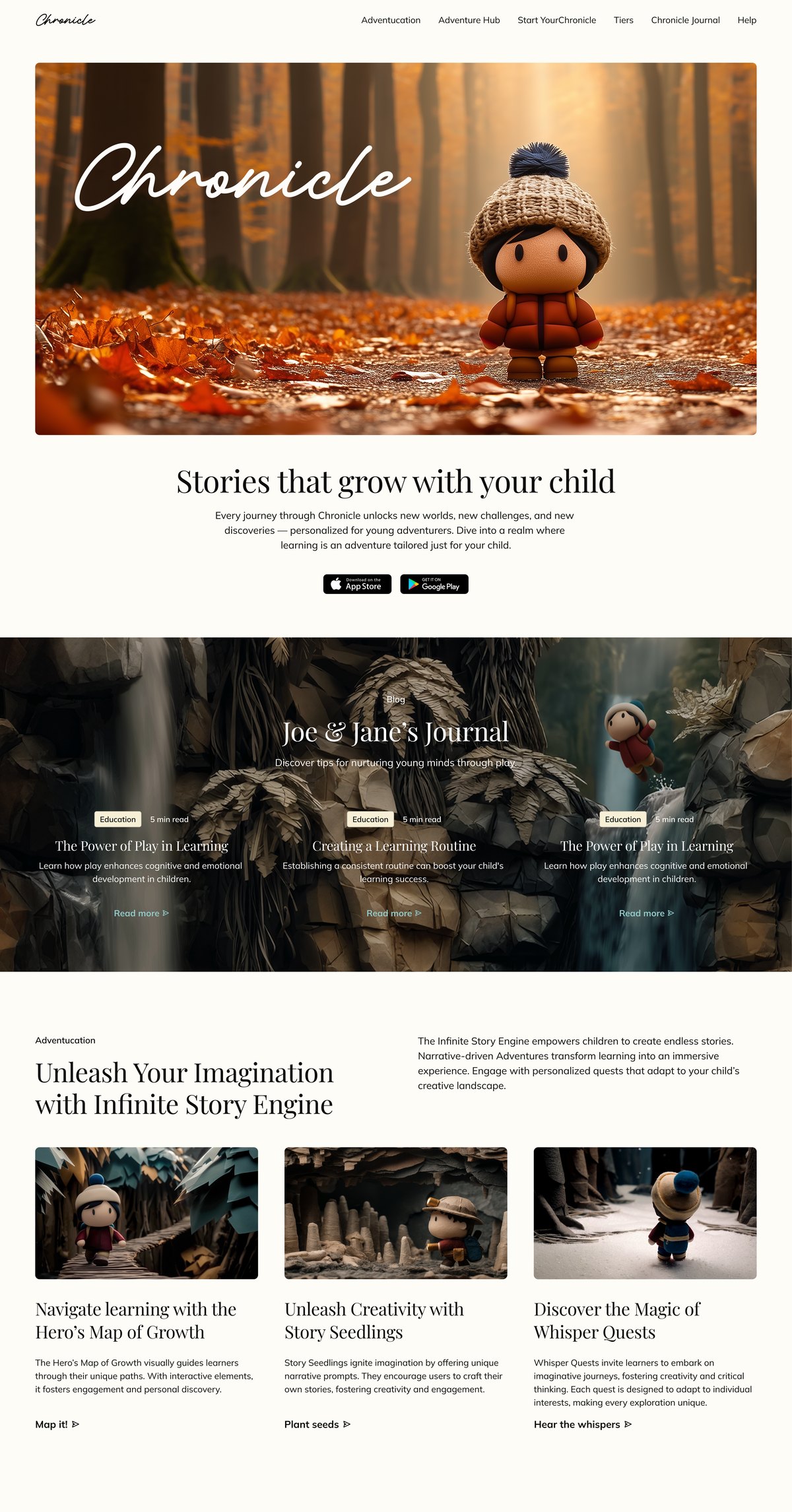 Chronicle website concept